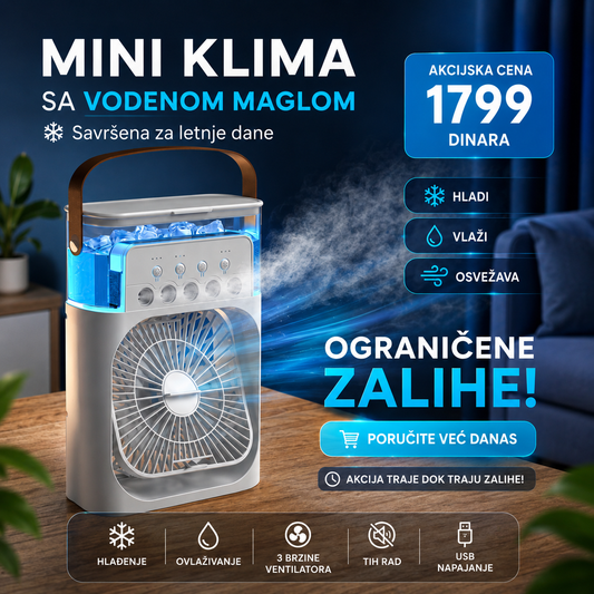 Mini klima sa vodenom maglom